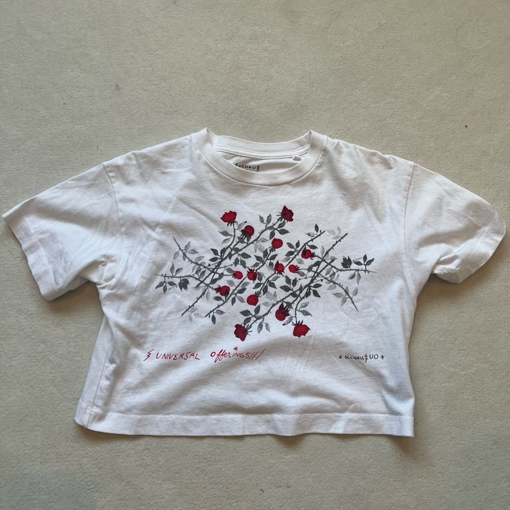 Urban Outfitters Cropped Graphic Tee